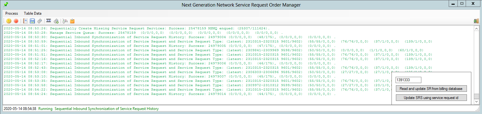 Customer Server Request Order's Manager Application