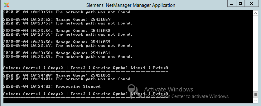 Siemens NetManager Manager Application