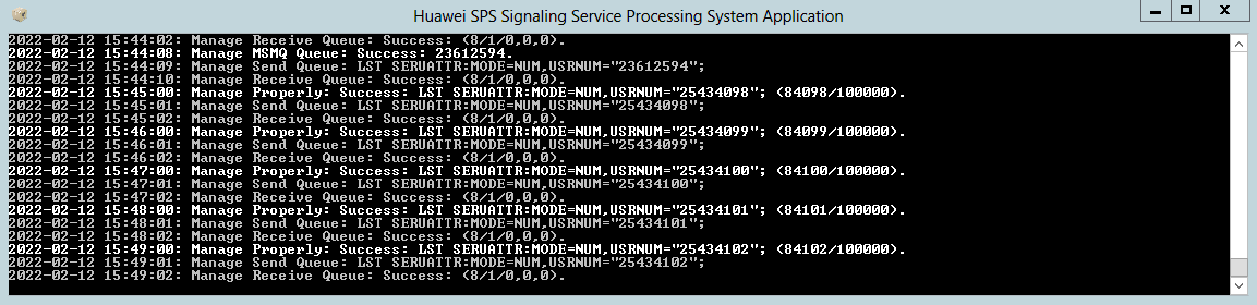 Huawei's Signaling Service Processing System (SPS) Manager Application